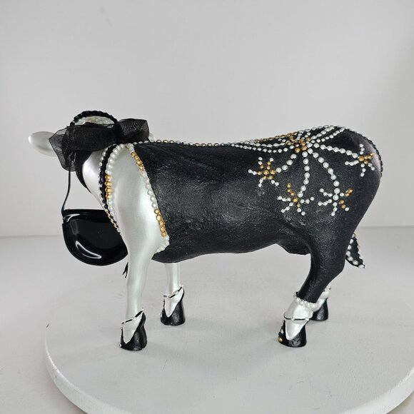 2001 Enesco Treasured Bovines Large Queen Of Her Heard Cow Sisters Too - Picture 5 of 8